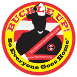 Buckle Up! So everyone Goes Home. Seatbelt Pledge Logo